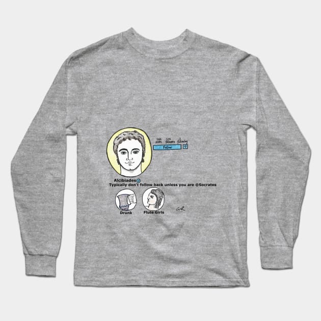 Alcibiades' instagram account Long Sleeve T-Shirt by ZorroTheCat